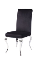Fabiola Upholstered Stainless Steel Dining Chair by HouseOfZazla