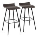 Ale - Contemporary Fixed-Height Bar Stool (Set of 2) by HouseOfZazla