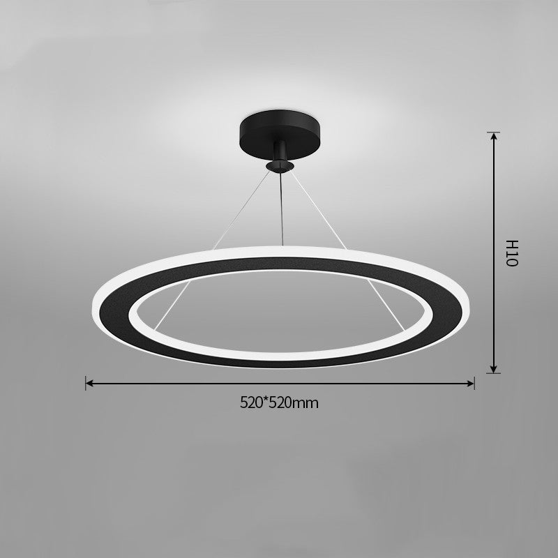 Simple Modern Circular Bedroom Study Chandelier, photo 8 of 10