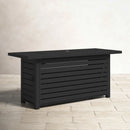 Propane / Gas Outdoor Fire Pit Table With Lid Durable Construction - Black by HouseOfZazla