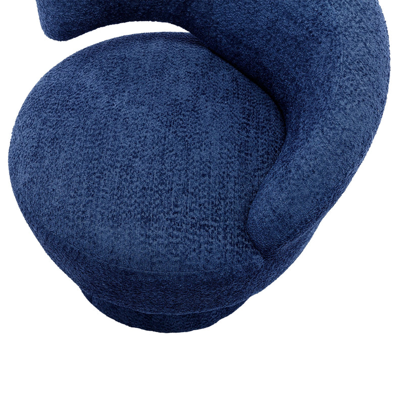 360 Degree Swivel Cuddle Barrel Accent Chairs, Round Armchairs with Wide Upholstered, Fluffy Fabric Chair for Living Room, Bedroom, Office, Waiting Rooms