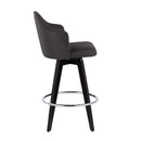 Ahoy - Contemporary Fixed Height Counter Stool With Round Footrest (Set of 2) by HouseOfZazla