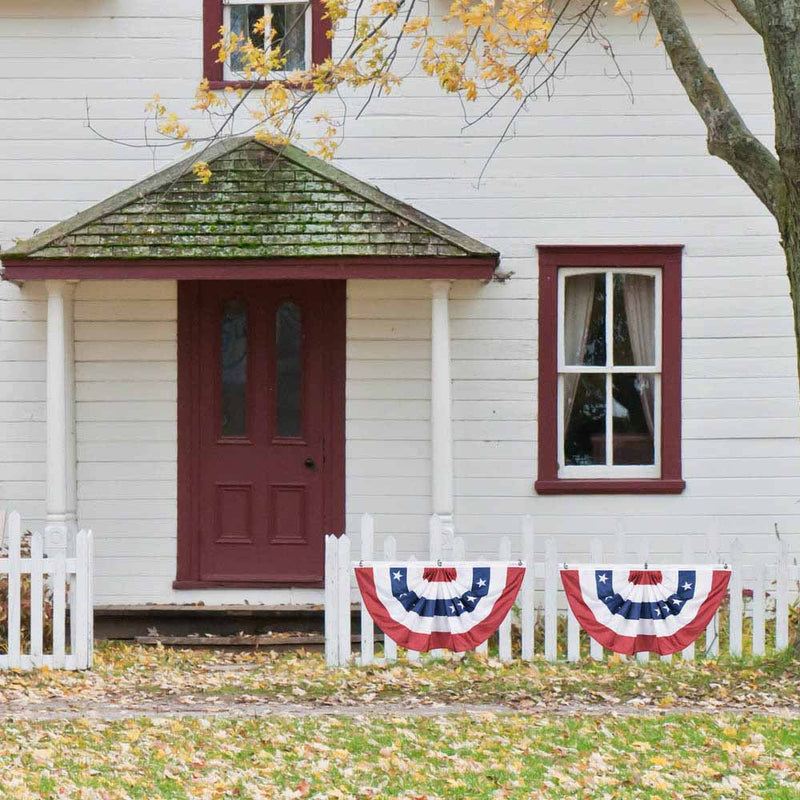 Yescom Bunting Flag USA Pleated Fan Flag 1.5x3ft