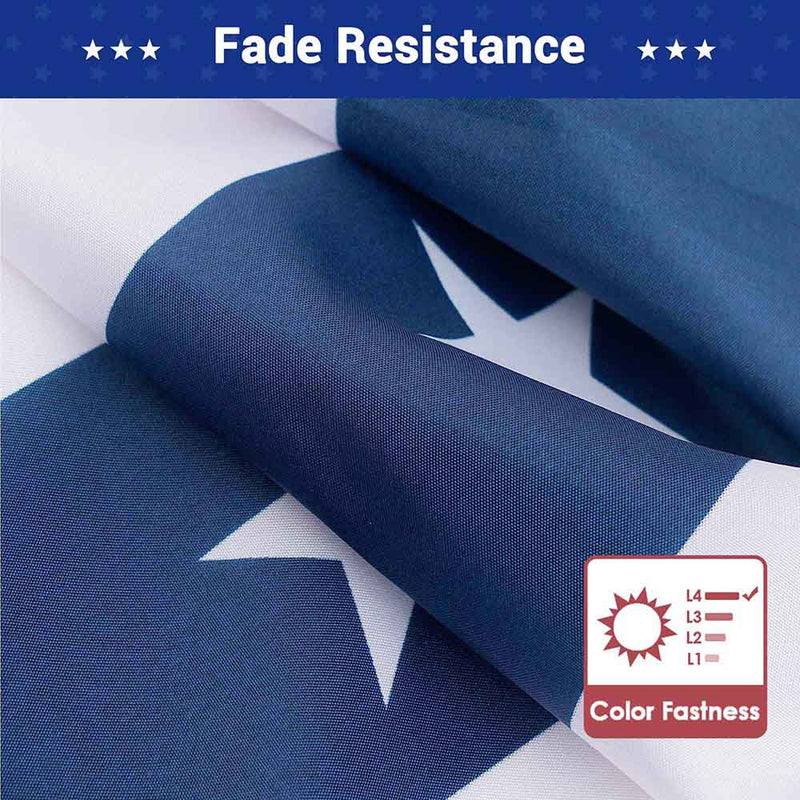 Yescom Bunting Flag USA Pleated Fan Flag 1.5x3ft