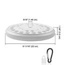 Yescom Solar Powered Flagpole LED Light for Yard Outdoor D9/16"