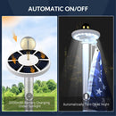 Yescom Solar Powered Flagpole LED Light for Yard Outdoor D9/16"