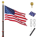 Yescom EZ GO Aluminum Telescopic Flagpole (20', 25', 30' Options)
