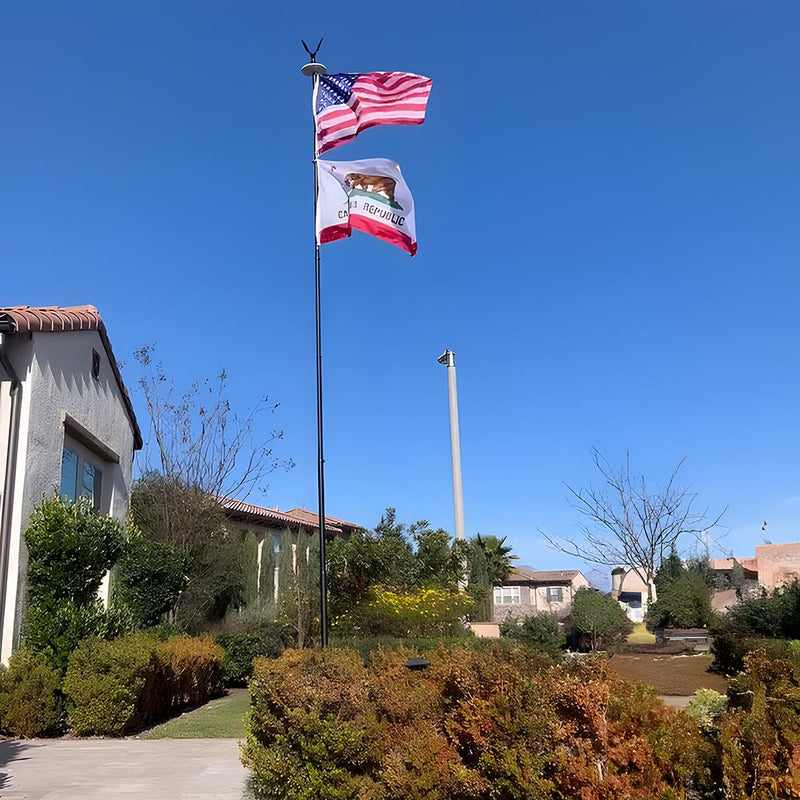 Yescom EZ GO Aluminum Telescopic Flagpole (20', 25', 30' Options)