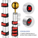 Yescom Telescopic Flag Pole and Flag Kit with Regal Eagle