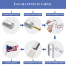 Yescom EZ GO Aluminum Telescopic Flagpole (20', 25', 30' Options)