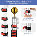 Yescom EZ GO Aluminum Telescopic Flagpole (20', 25', 30' Options)