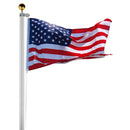 Yescom Aluminum Sectional Flagpole Kit with US Flag 20' by yescomusa