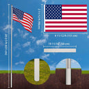 Yescom Aluminum Sectional Flagpole Kit with US Flag 20' by yescomusa