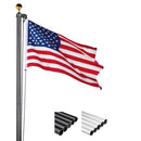 Yescom Aluminum Sectional Flagpole Kit with US Flag 20' by yescomusa