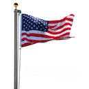 Yescom Aluminum Sectional Flagpole Kit with US Flag 20' by yescomusa
