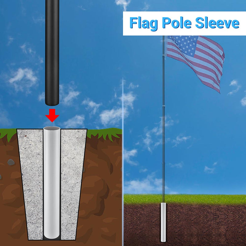 Yescom Telescopic Flagpoles Sleeve for 20', 25', 30'