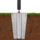 Yescom Sectional In-ground Flagpoles Sleeve for 20', 25', 30'