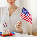 Yescom Small American Flag on Stick 8"x5"(12ct or 24ct Options)