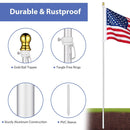 Yescom 10' Aluminum Sectional Flag Pole Set In Ground Flagpole