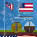 Yescom Bravery 13Gauge Aluminum Flagpole (20', 25', 30' Options)
