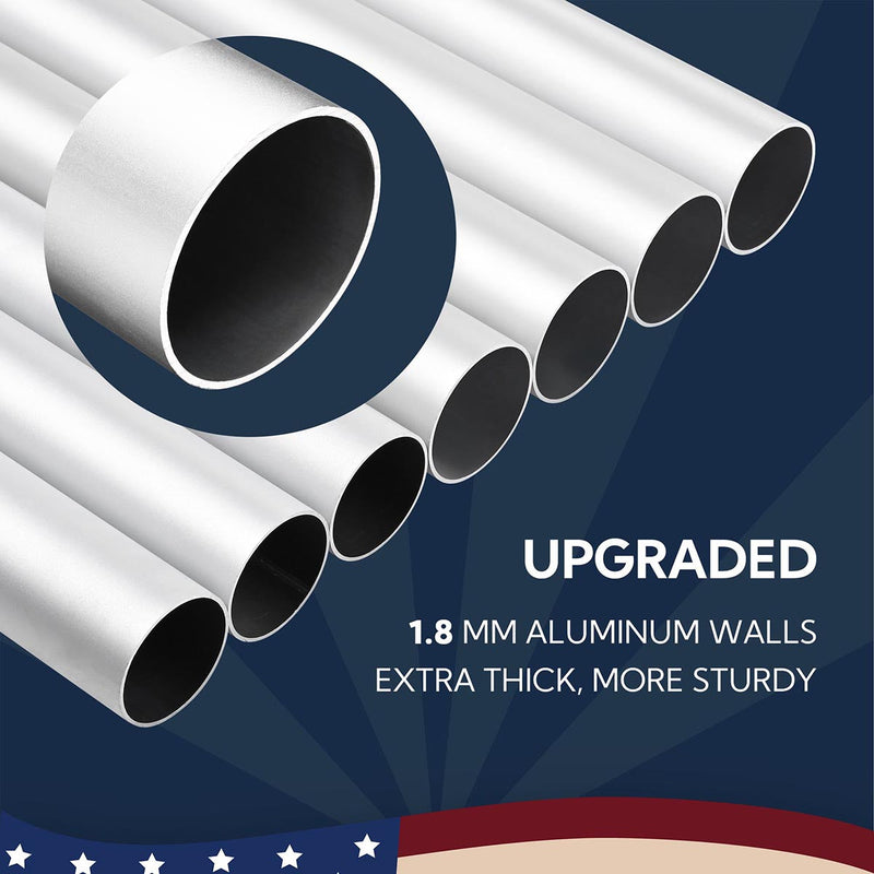 Yescom Bravery Flag Pole with Light & Regal Eagle 13Gauge(20ft,25ft,30ft Options)