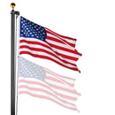 Yescom Bravery 13Gauge Aluminum Flagpole (20', 25', 30' Options)