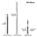 Yescom Telescoping Antenna Mast for Starlink Gen3 to V5, RV