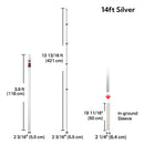 Yescom Telescoping Antenna Mast for Starlink Gen3 to V5, RV