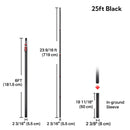 Yescom Telescoping Antenna Mast for Starlink Gen3 to V5, RV