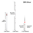 Yescom Telescoping Antenna Mast for Starlink Gen3 to V5, RV