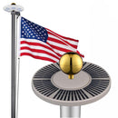 Yescom Sectional Flag Pole with Light (20ft,25ft,30ft Options)