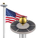 Yescom Aluminum Sectional Flagpole Kit with US Flag 20' by yescomusa
