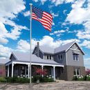 Yescom Sectional Flag Pole with Light (20ft,25ft,30ft Options)