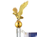 Yescom Telescopic Flag Pole and Flag Kit with Regal Eagle