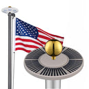 Yescom Sectional Flag Pole with Light (20ft,25ft,30ft Options)