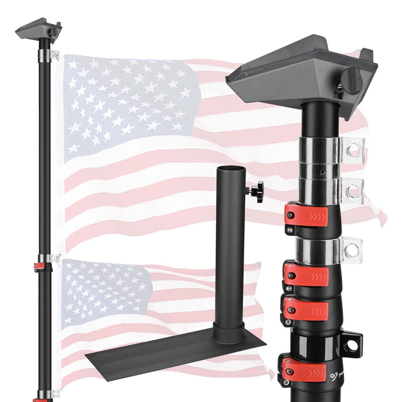 Yescom 14' Starlink Mini Pole Mount D2.75" with Tire Mount