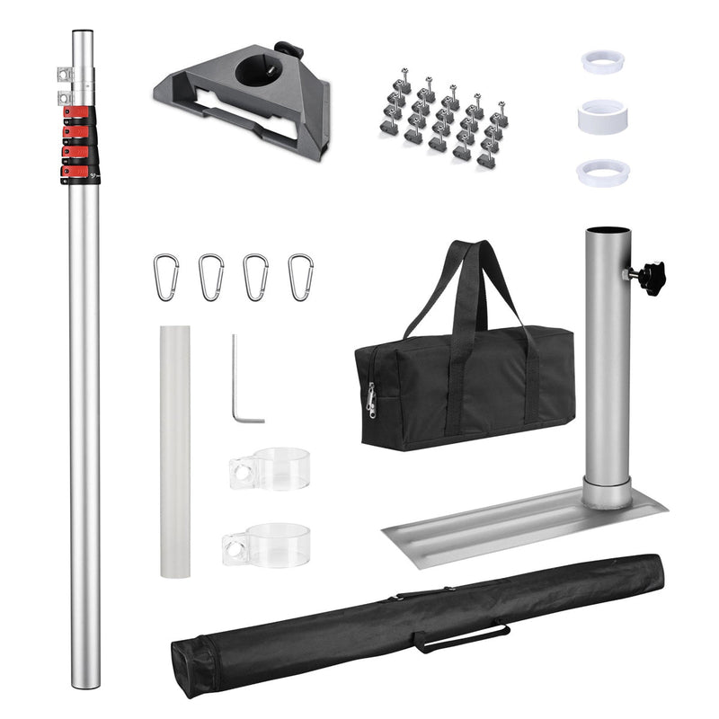 Yescom 14' Starlink Mini Pole Mount D2.75" with Tire Mount