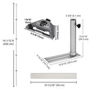 Yescom Starlink Mini Pole Mount D2.75" with Tire Mount(14'-30' Options)