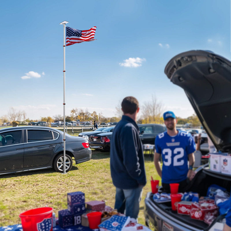 Yescom Starlink Mini Pole Mount D2.75" with Tire Mount(14'-30' Options)