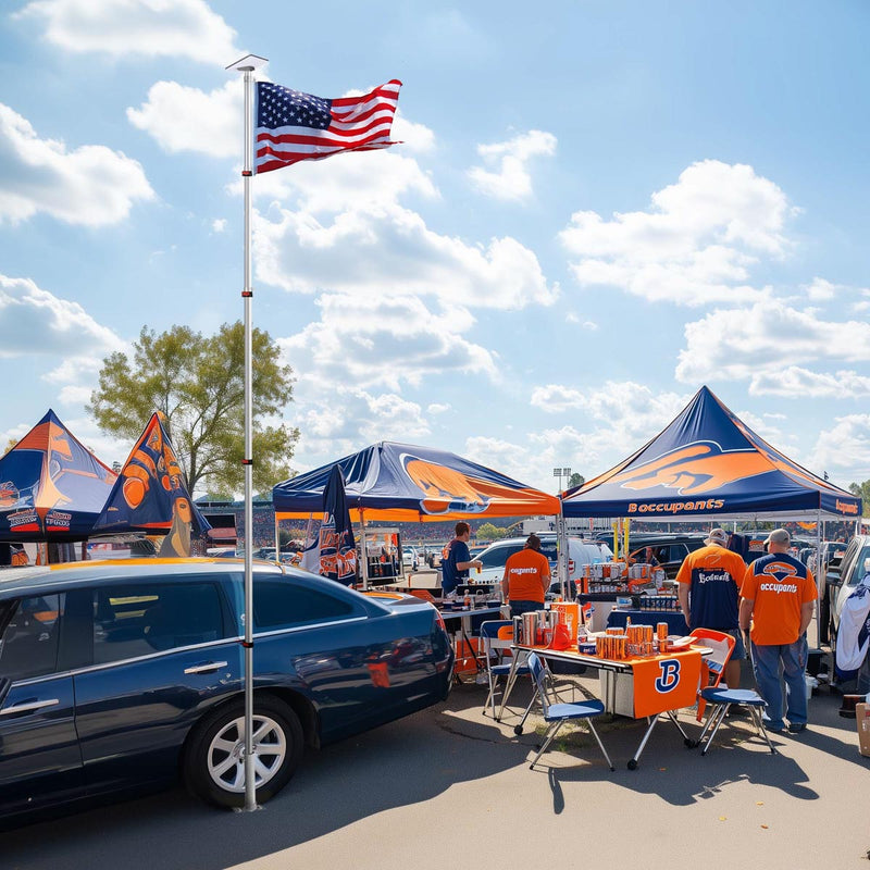 Yescom Starlink Mini Pole Mount D2.75" with Tire Mount(14'-30' Options)