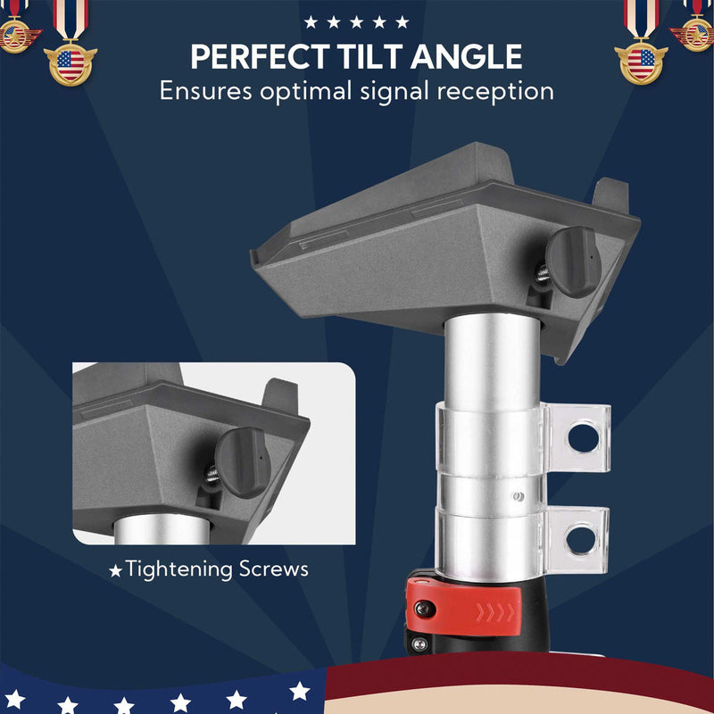 Yescom Starlink Mini Pole Mount D2.75" with Tire Mount(14'-30' Options)