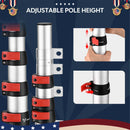 Yescom Starlink Mini Pole Mount D2.75" with Tire Mount(14'-30' Options)