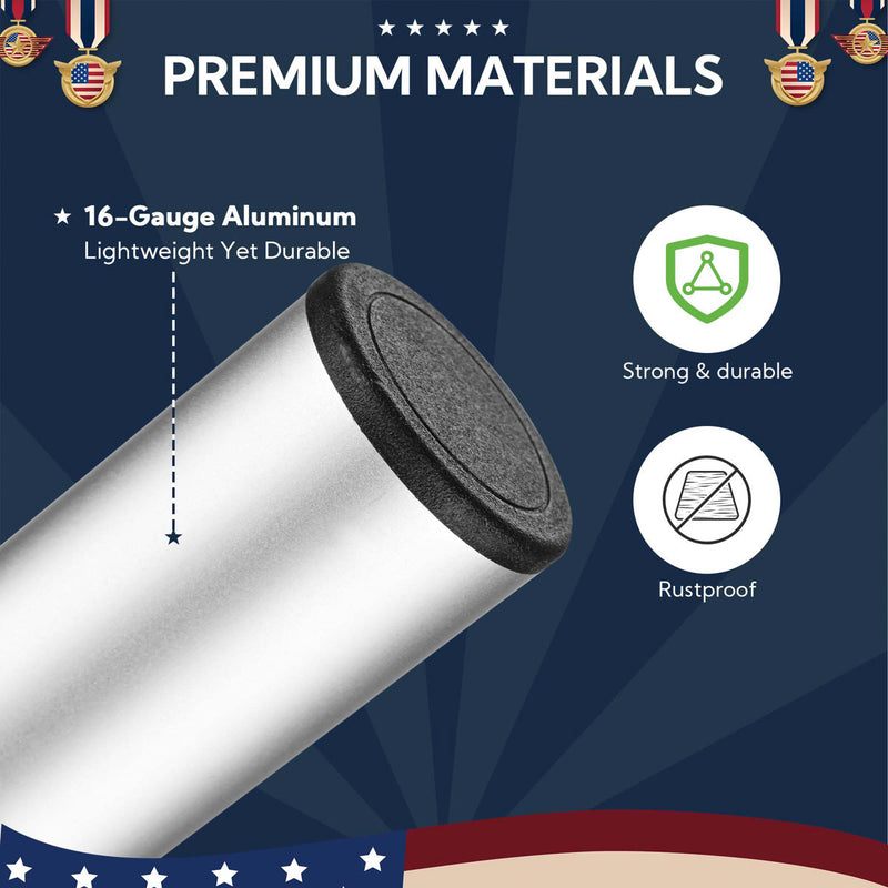 Yescom Starlink Mini Pole Mount D2.75" with Tire Mount(14'-30' Options)