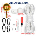 Yescom Flagpole Truck Top Pulley Cleat Ropes Kit