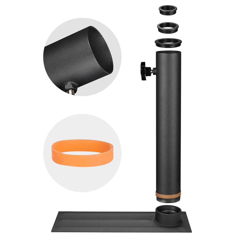 Yescom 20ft. Telescopic Flagpole with Tire Mount