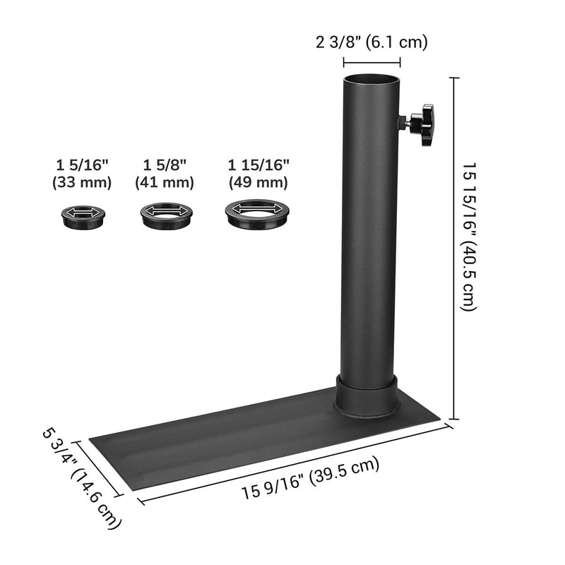 Yescom 30ft. Telescopic Flagpole with Tire Mount