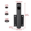 Yescom Vertical Flagpole Dock Mount Holder D1" to 2 3/8"