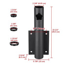 Yescom Vertical Flagpole Dock Mount Holder D1" to 2 3/8" by yescomusa