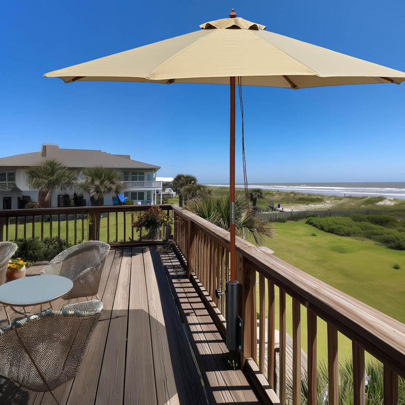 Yescom Vertical Flagpole Dock Mount Holder D1" to 2 3/8"