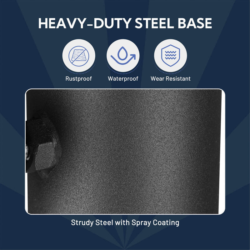 Yescom Vertical Flagpole Dock Mount Holder D1" to 2 3/8"